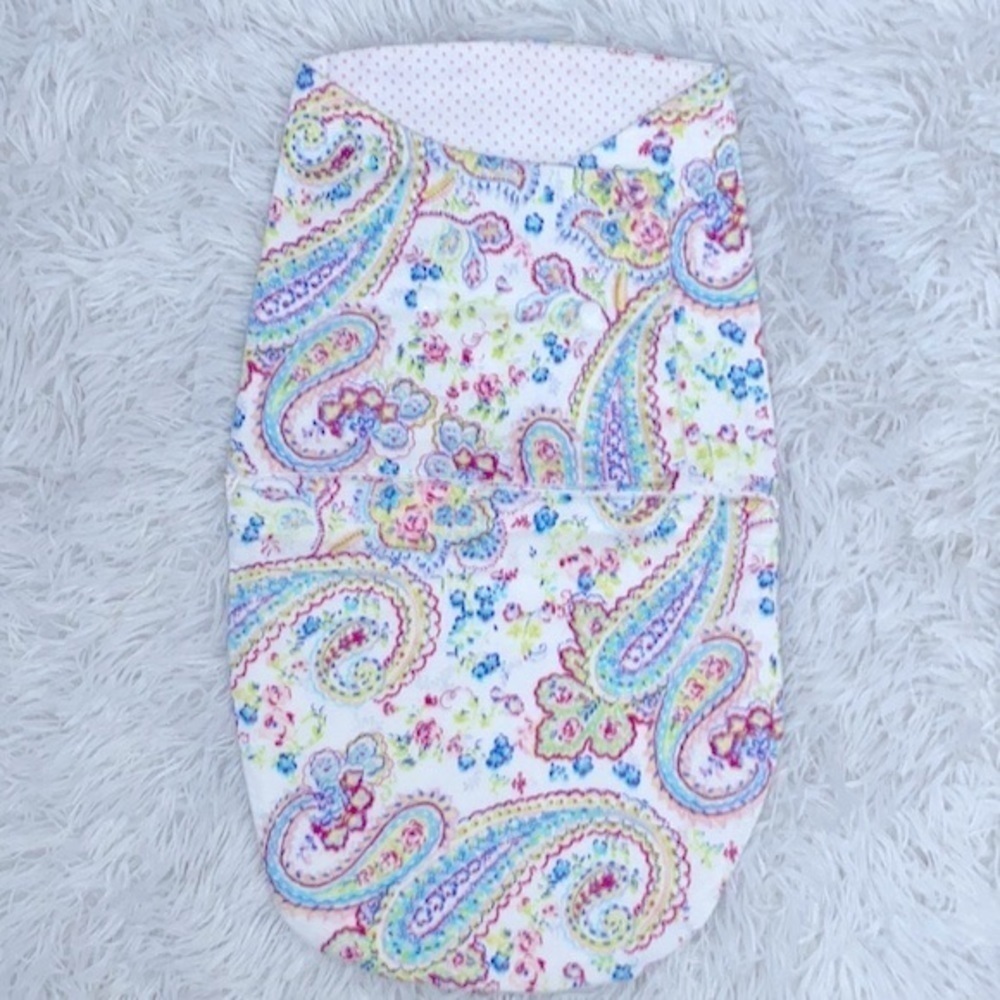Handmade flannel new born baby swaddle